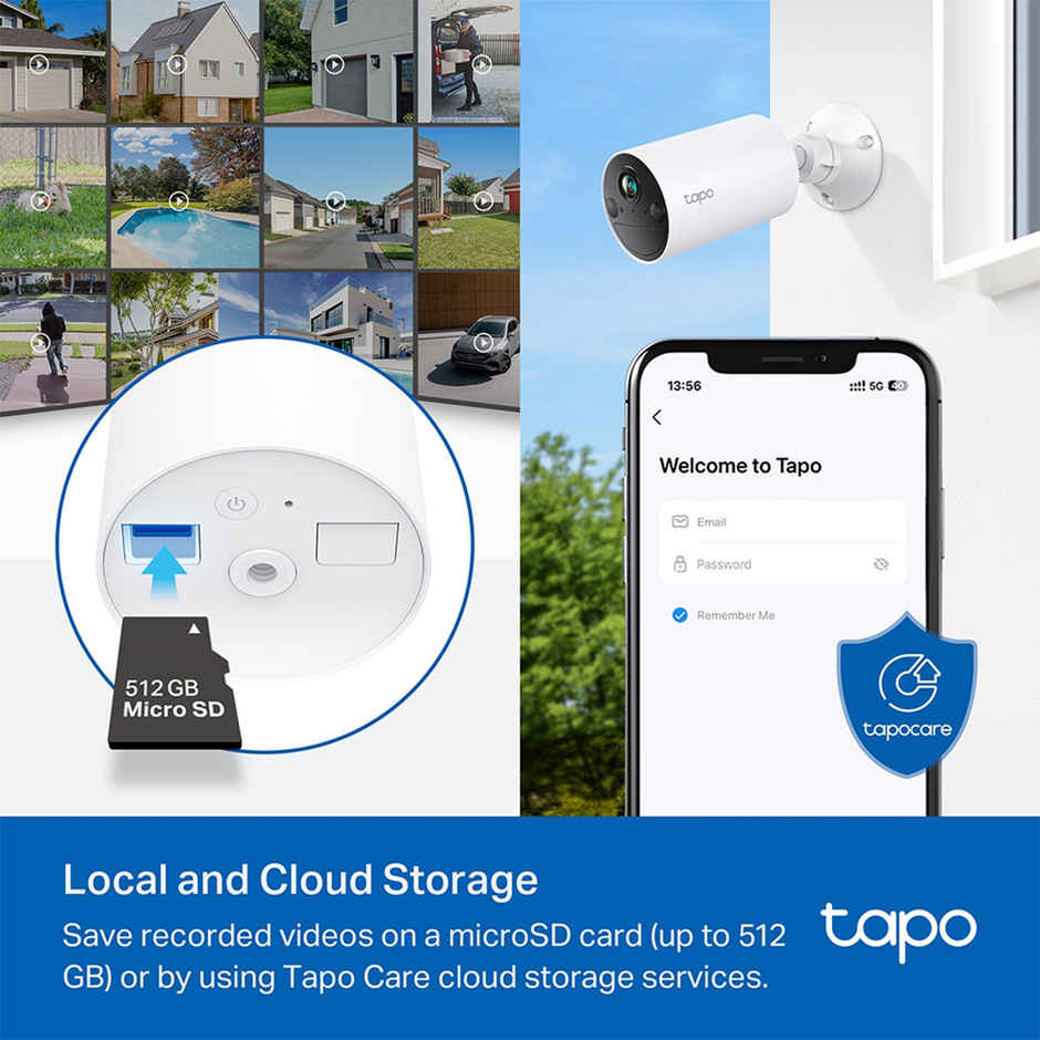 TP-Link Tapo C410 2K 3MP Smart Wire-Free Indoor/Outdoor Security Camera, IP65 Weatherproof