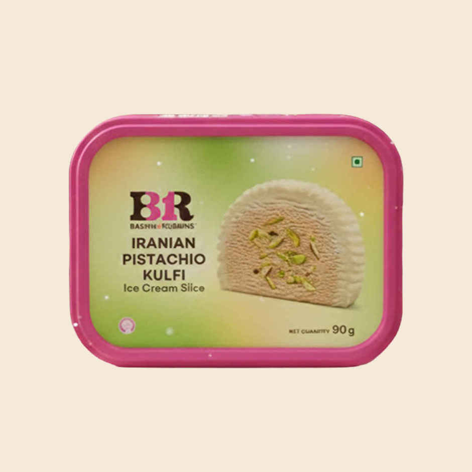 Baskin Robbins Iranian Pistachio Kulfi Ice Cream Cake Slice