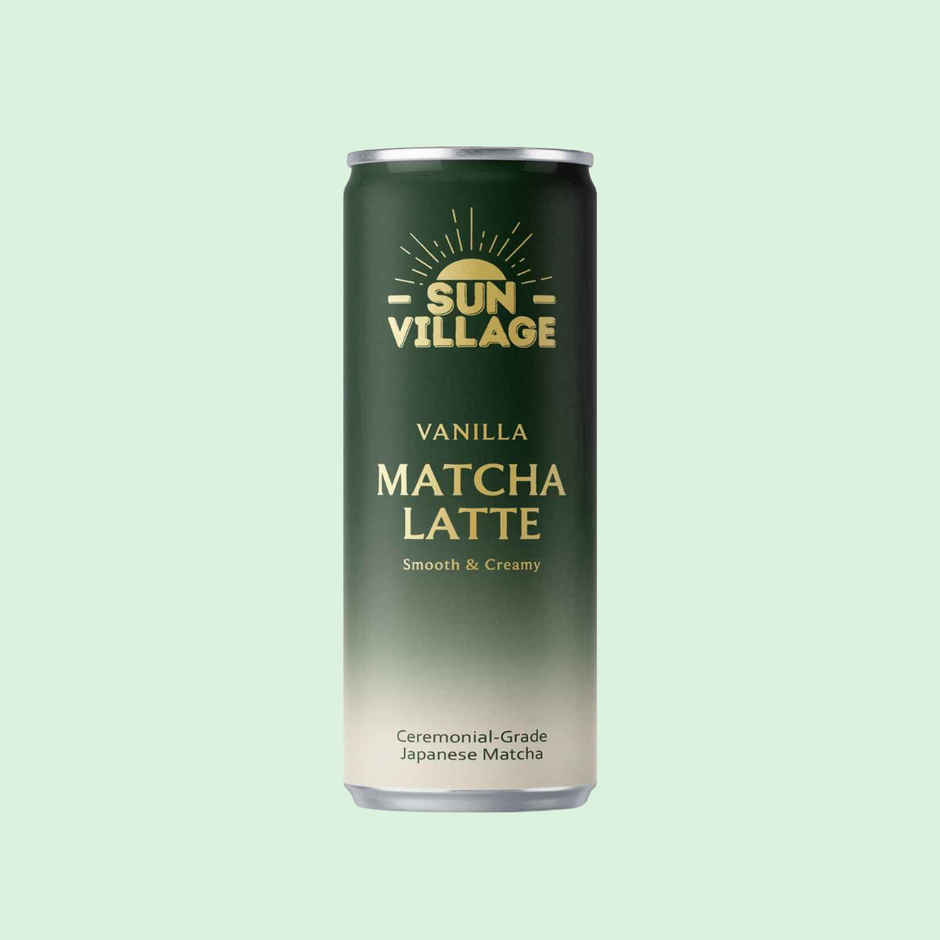 Sun Village Vanilla Matcha Latte | Smooth & Creamy Japanese Matcha Drink