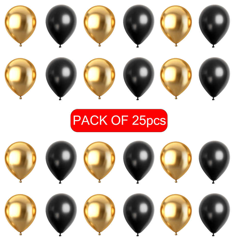 Balloon Black & Gold