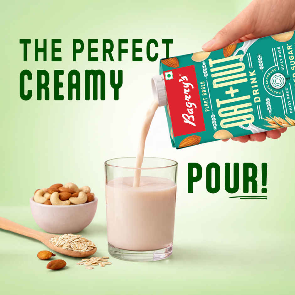 Bagrry's Oats And Nut Drink Vegan No Added Sugar