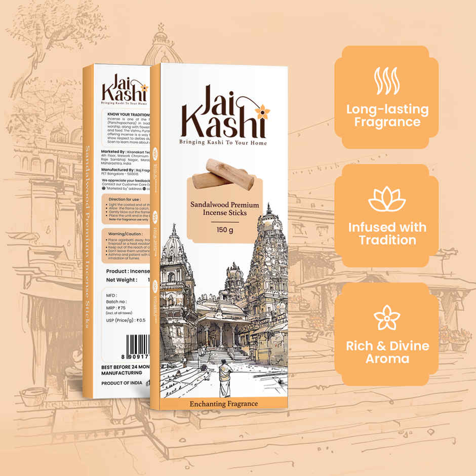 Jai Kashi Sandal Premium Incense Stick