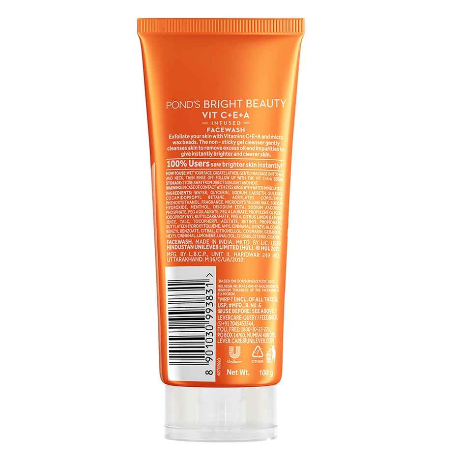 Pond's Bright Beauty Vit C+E+A Gel Face Wash