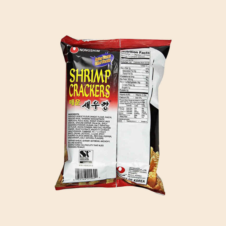 Korean Nongshim Shrimp Flavoured Cracker Hot & Spicy