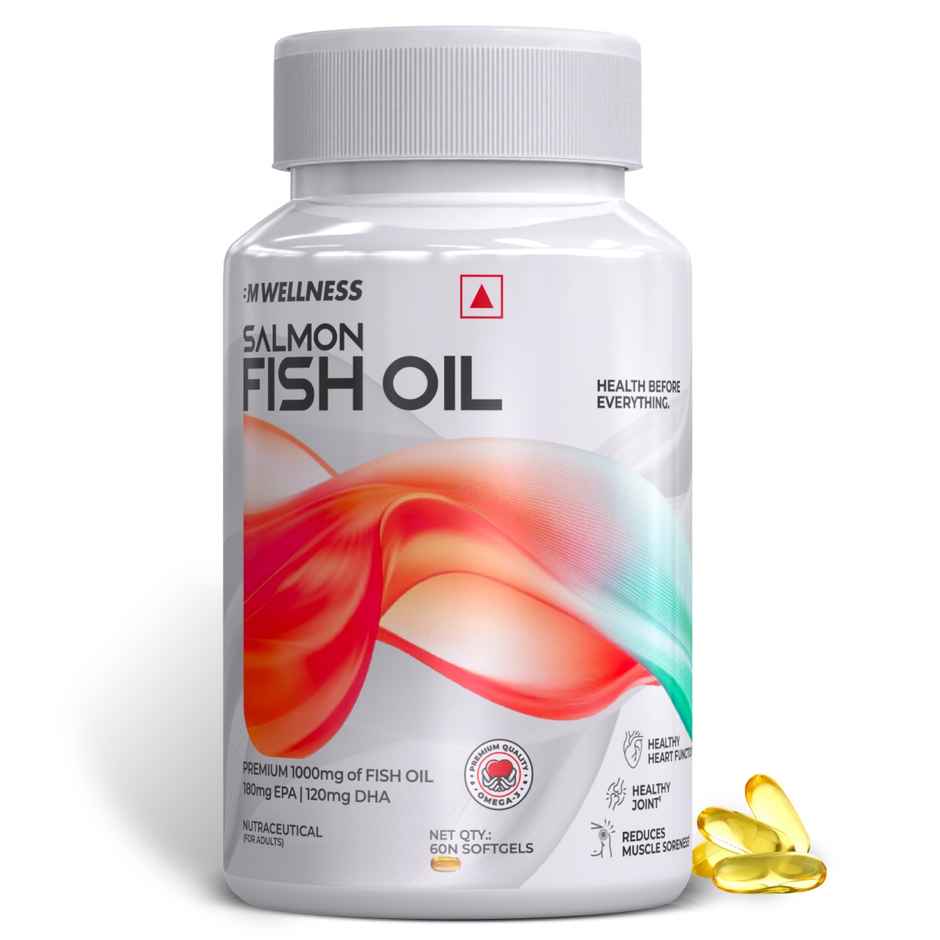 Big Muscles Nutrition Salmon Fish Oil Soft Gels | Fish Oil | For Heart - Joint - Muscles