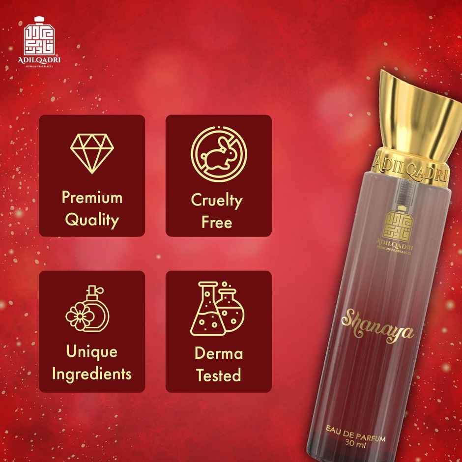 Adilqadri Shanaya Perfume For Men and Women Arabic & French Blend Long Lasting Fragrance Eau De Parfum
