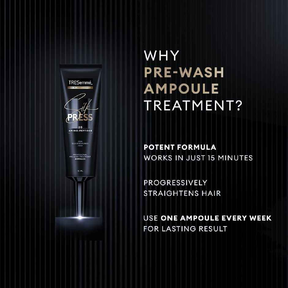Tresemme Silk Press Pre-Wash Treatment Ampoules