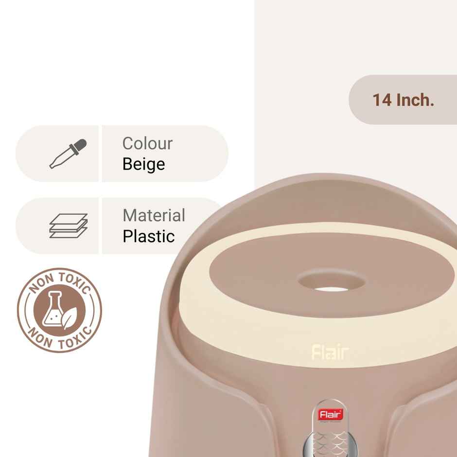 Flair Estella Home Stool 14 - Beige - Plastic Stool For Bathroom