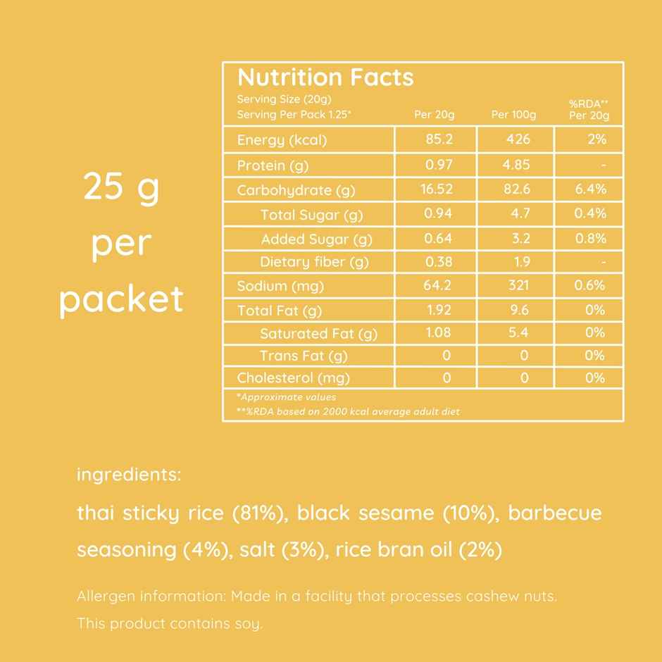 Natch Rice Chips - Barbecue