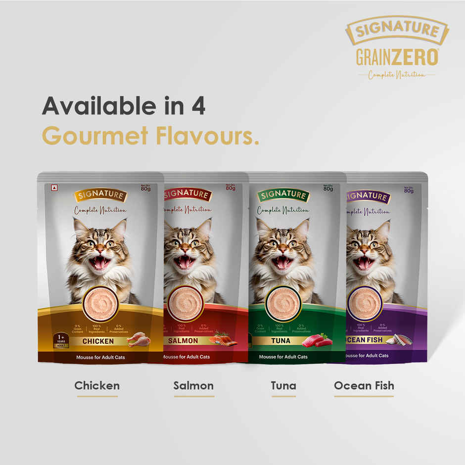 Signature Grain Zero Ocean Fish Mousse Adult Cat Wet Food