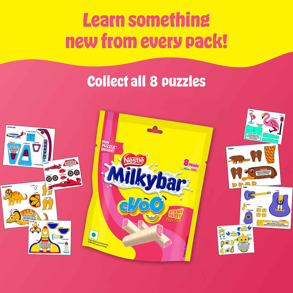 Nestle Milkybar Choo Strawberry Sharebag Chocolate