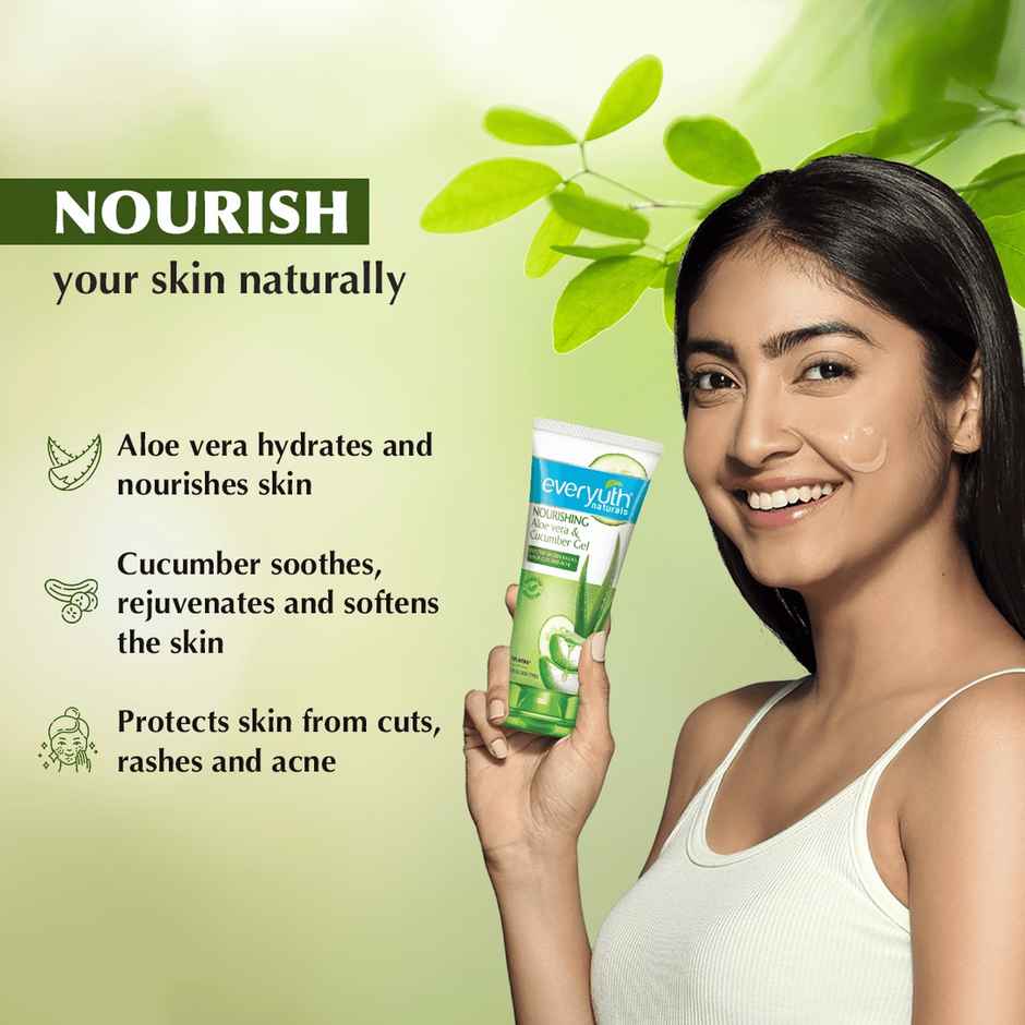 Everyuth Naturals Nourishing Aloe Vera & Cucumber Gel
