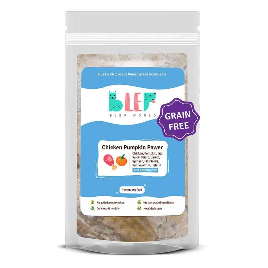 BLEP 100% Natural Dog Food | Chicken Pumpkin | 7 Packs | Zero Preservatives Combo