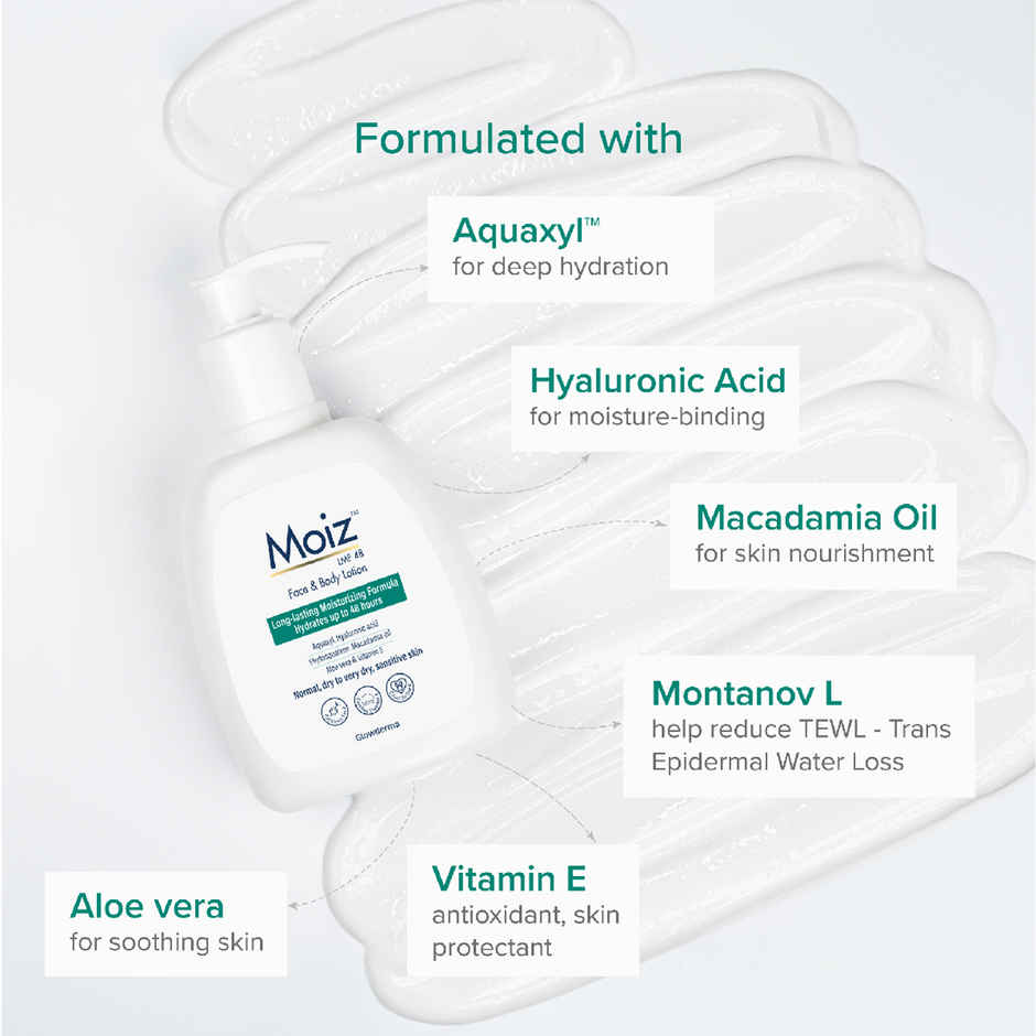Moiz LMF 48 Face & Body Lotion | 48 Hours Hydration