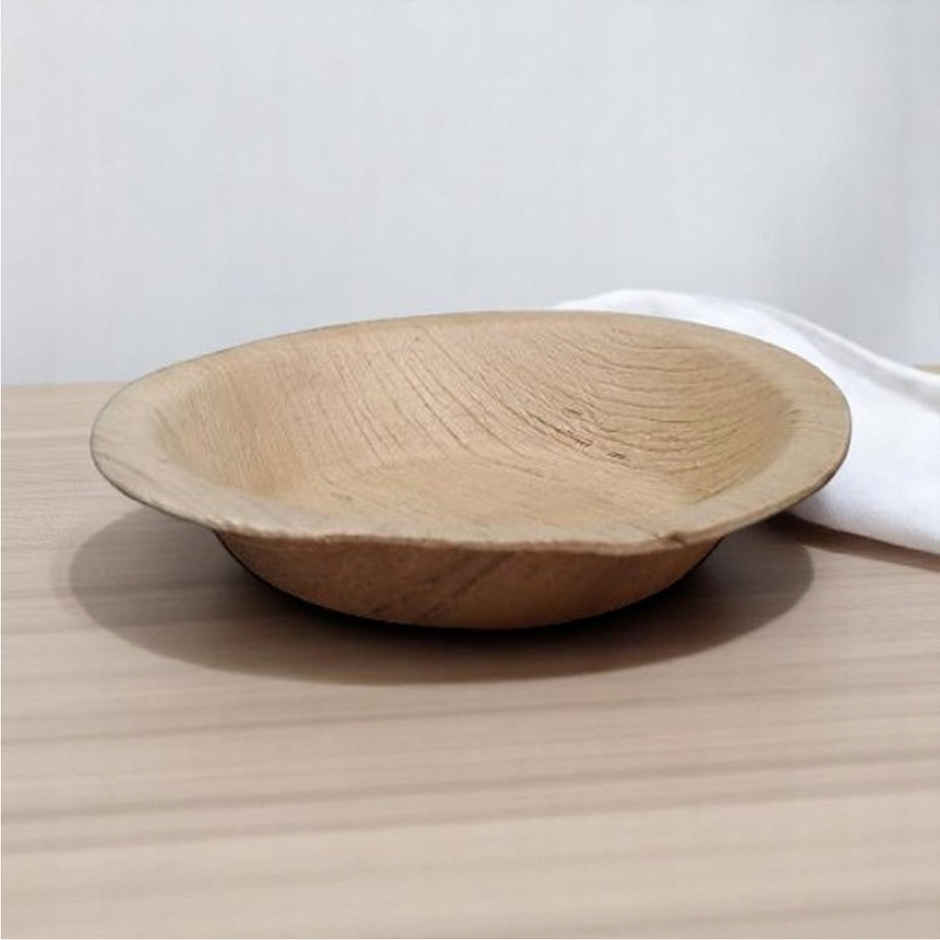Disposable Palm Round Plate | 6 inch | Pack of 10 | Antzco