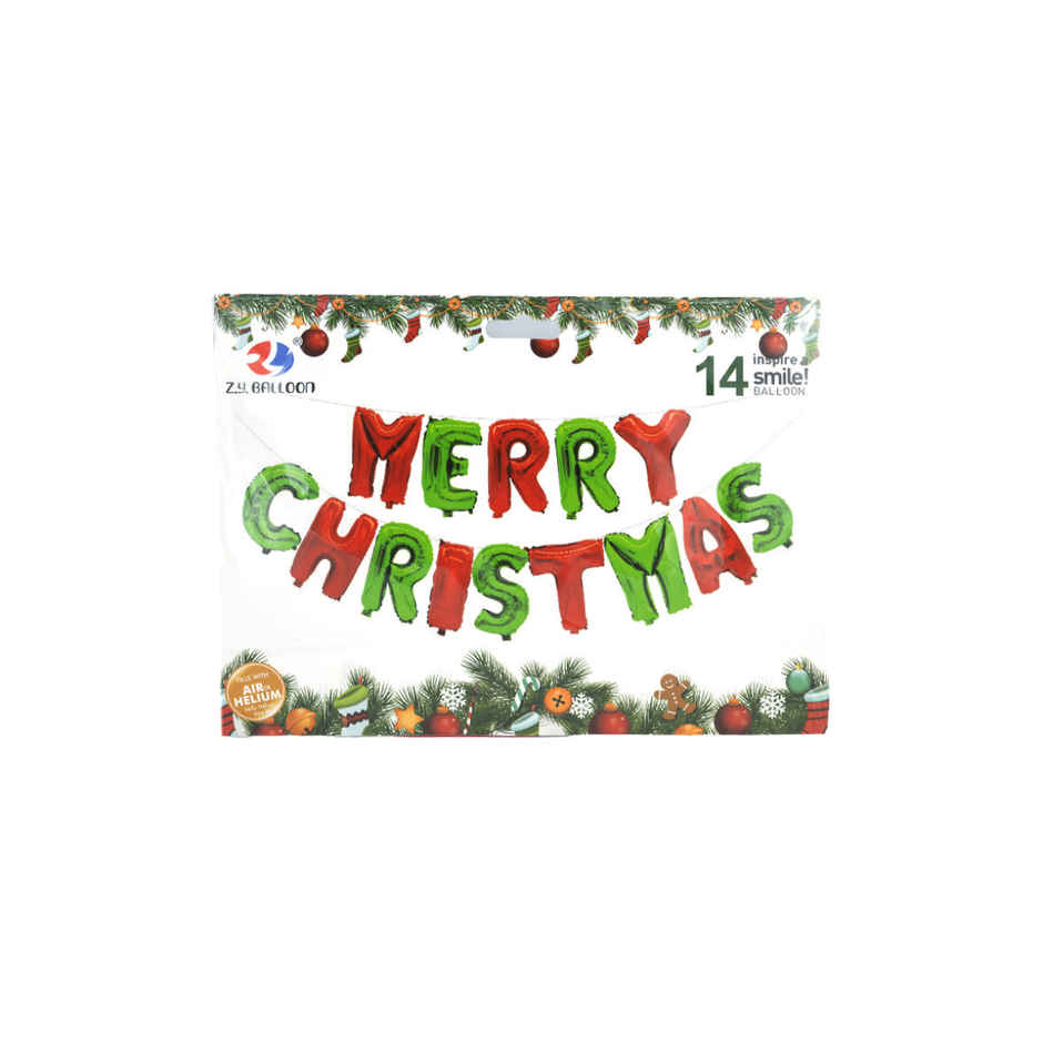 Merry Christmas Foil Alphabet Balloon | Pichai