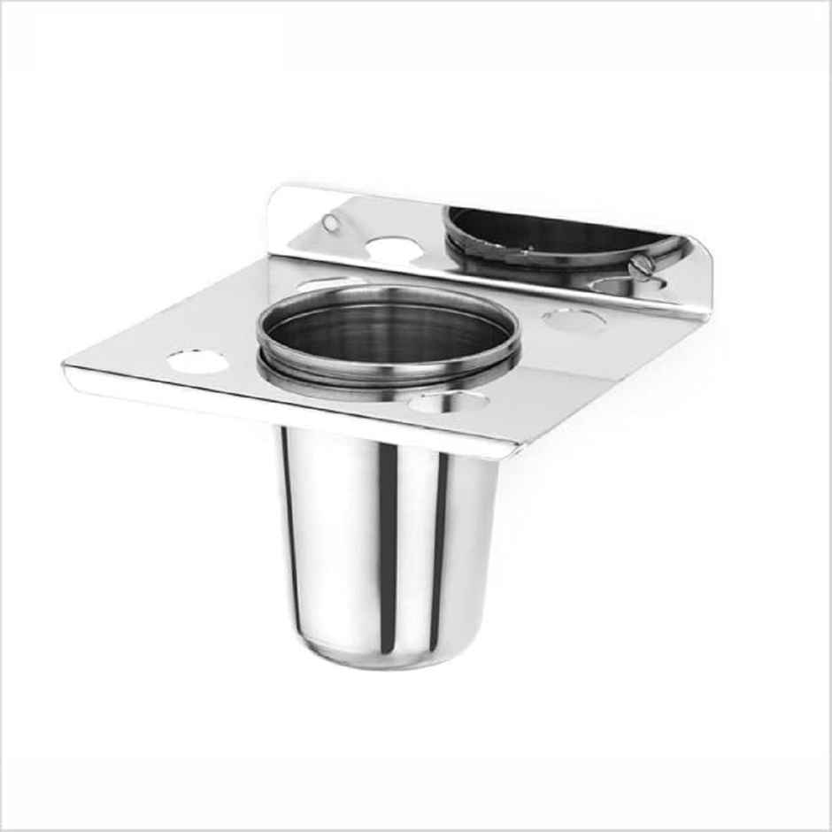 GLOXY Wall Mount Stainless Steel Toothbrush/Tumbler Holder, Usable for Bathroom and Wash Basin Area