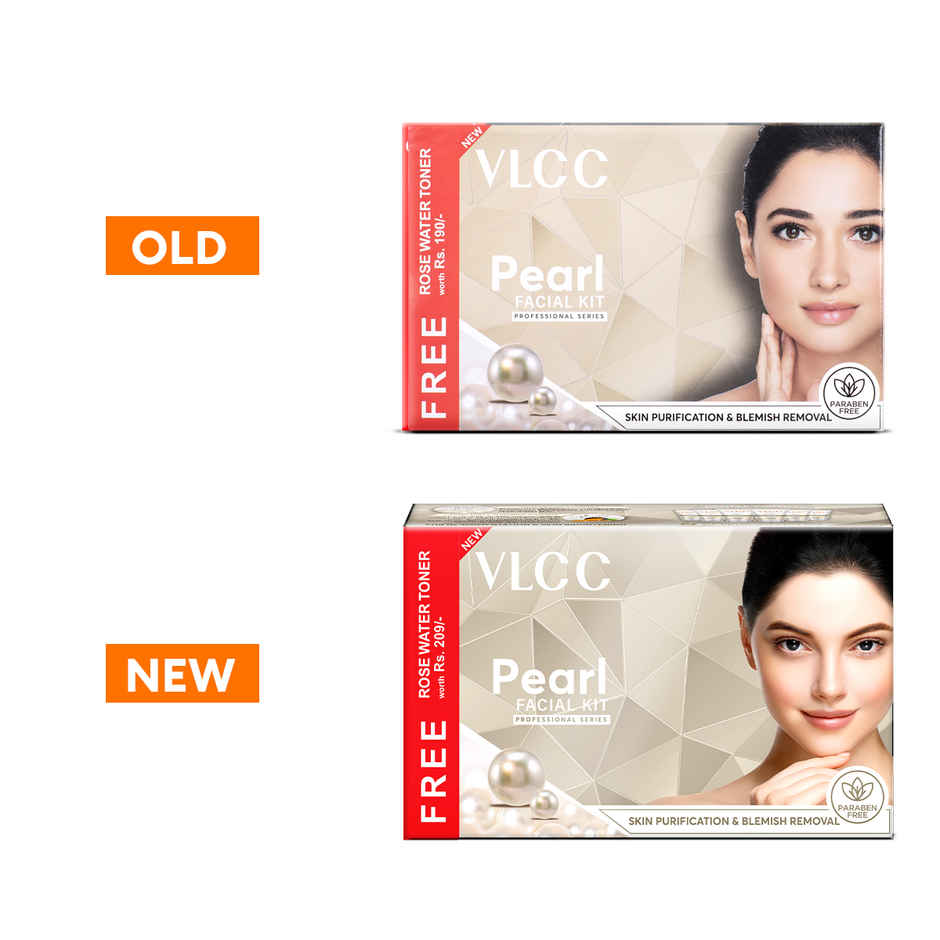 VLCC Pearl Facial Kit with Rose Water Toner