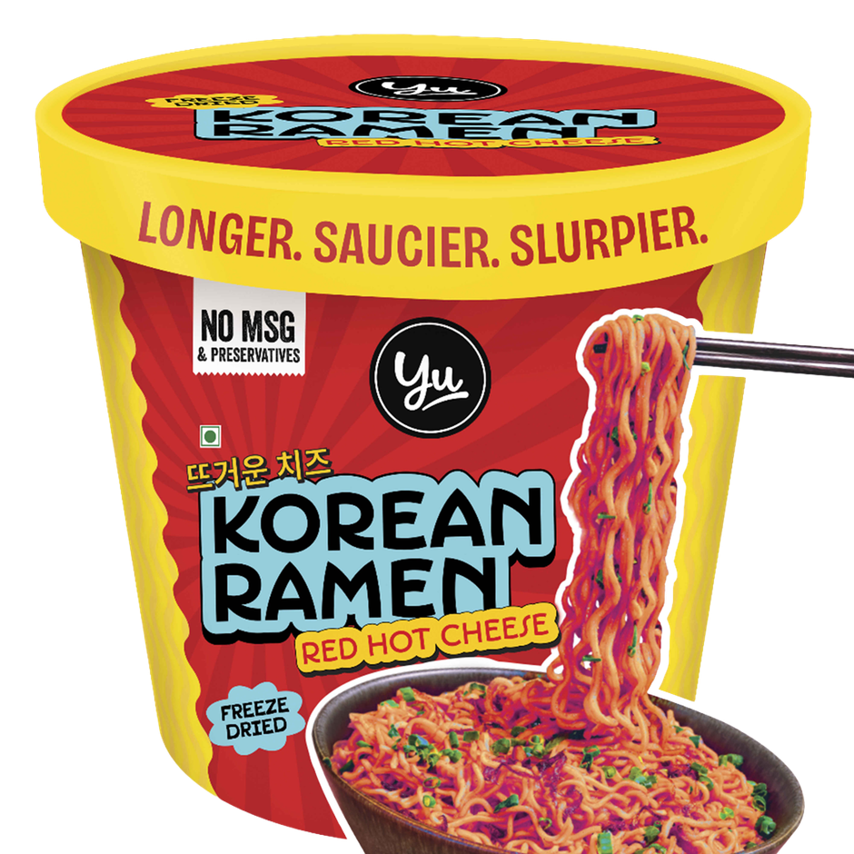 Yu Korean Red Hot Cheese Instant Cup Noodles