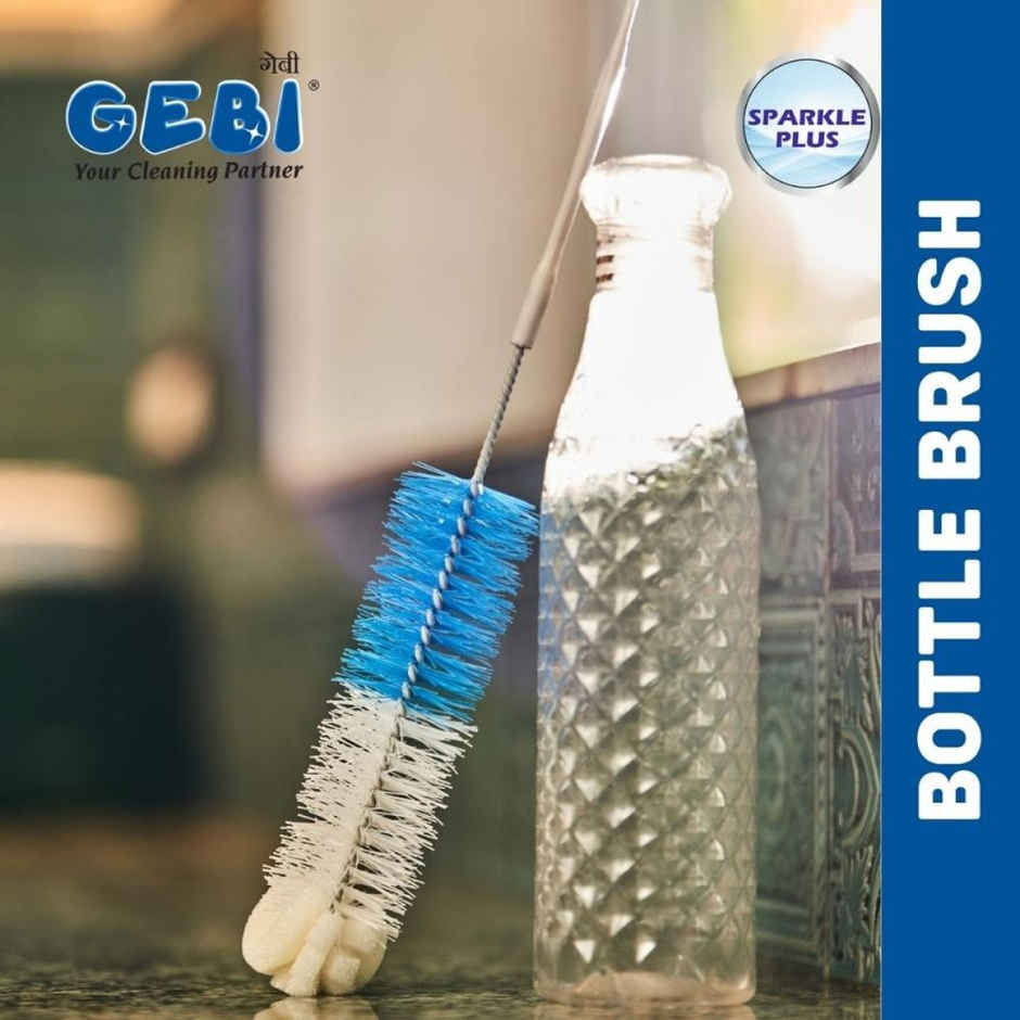 Gebi Bottle Brush With Sponge | Assorted Combo