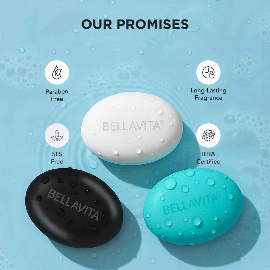 Bella Vita Perfumed Bathing Soap For Men 3 X 100 gm