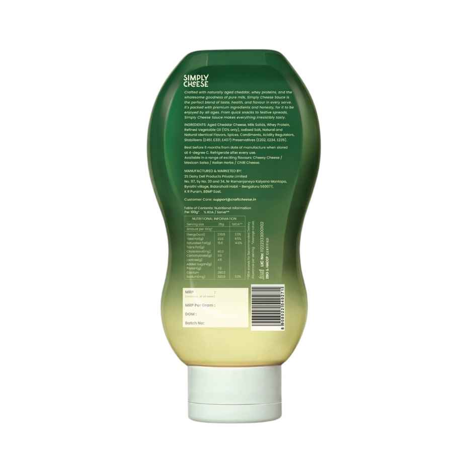 Simply Cheese Chilli Cheese Sauce