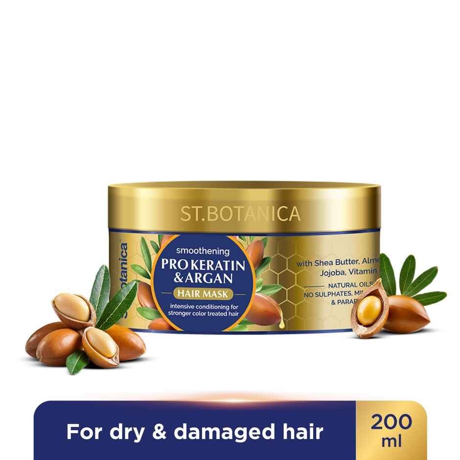 St.Botanica Smoothening Pro Keratin & Argan Hair Mask For Women