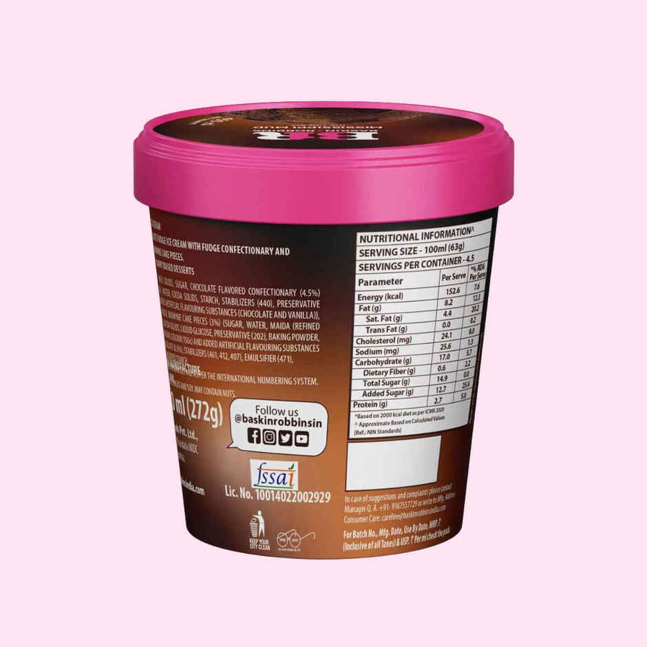 Baskin Robbins Mississippi Mud Ice Cream Tub
