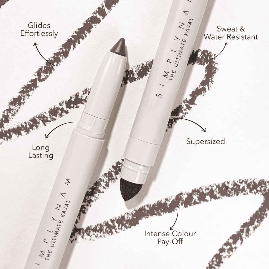 Simply Nam The Ultimate Intense Brown Kajal, Sweat & Water-Resistant, 7 Times More Product