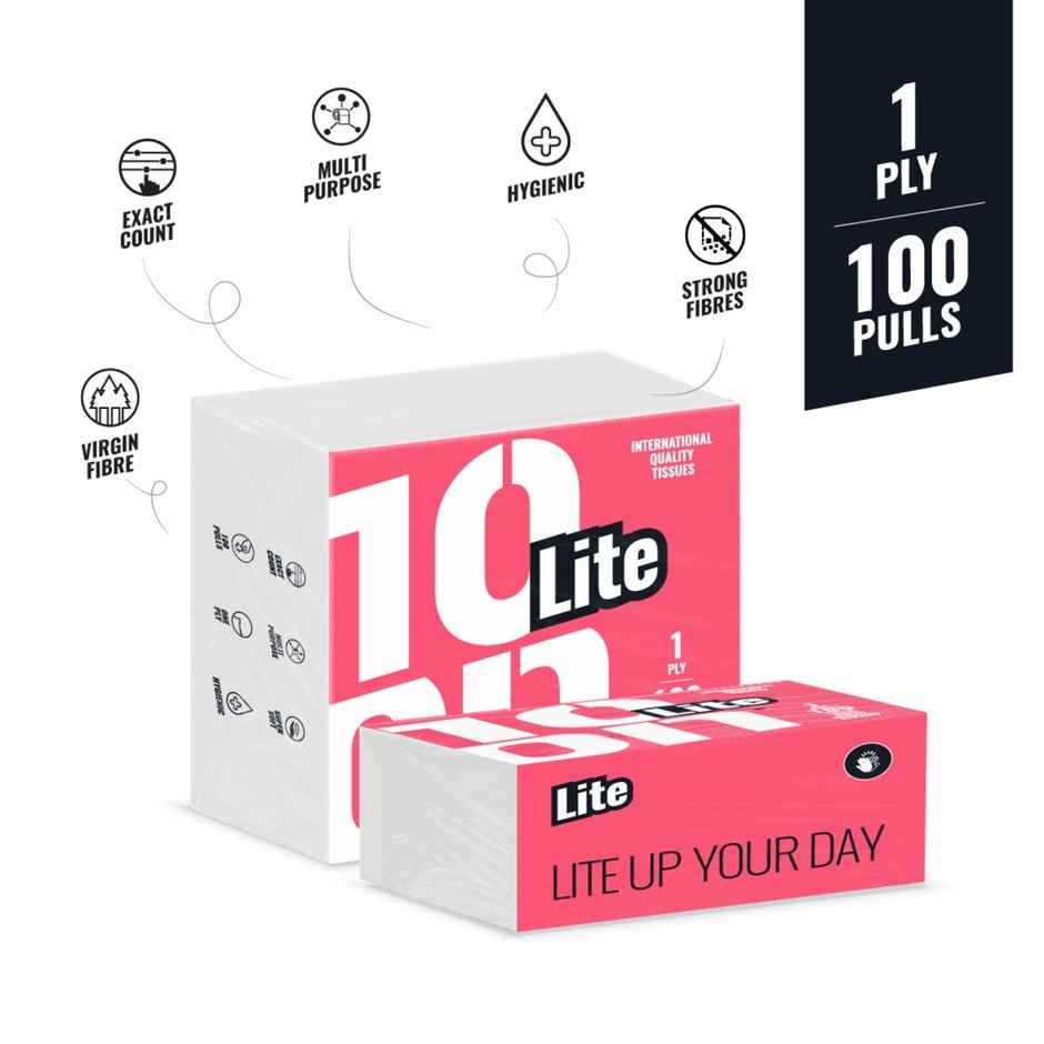 10'ON Lite Super Cocktail Tissue Napkins | 100 Pulls Combo  