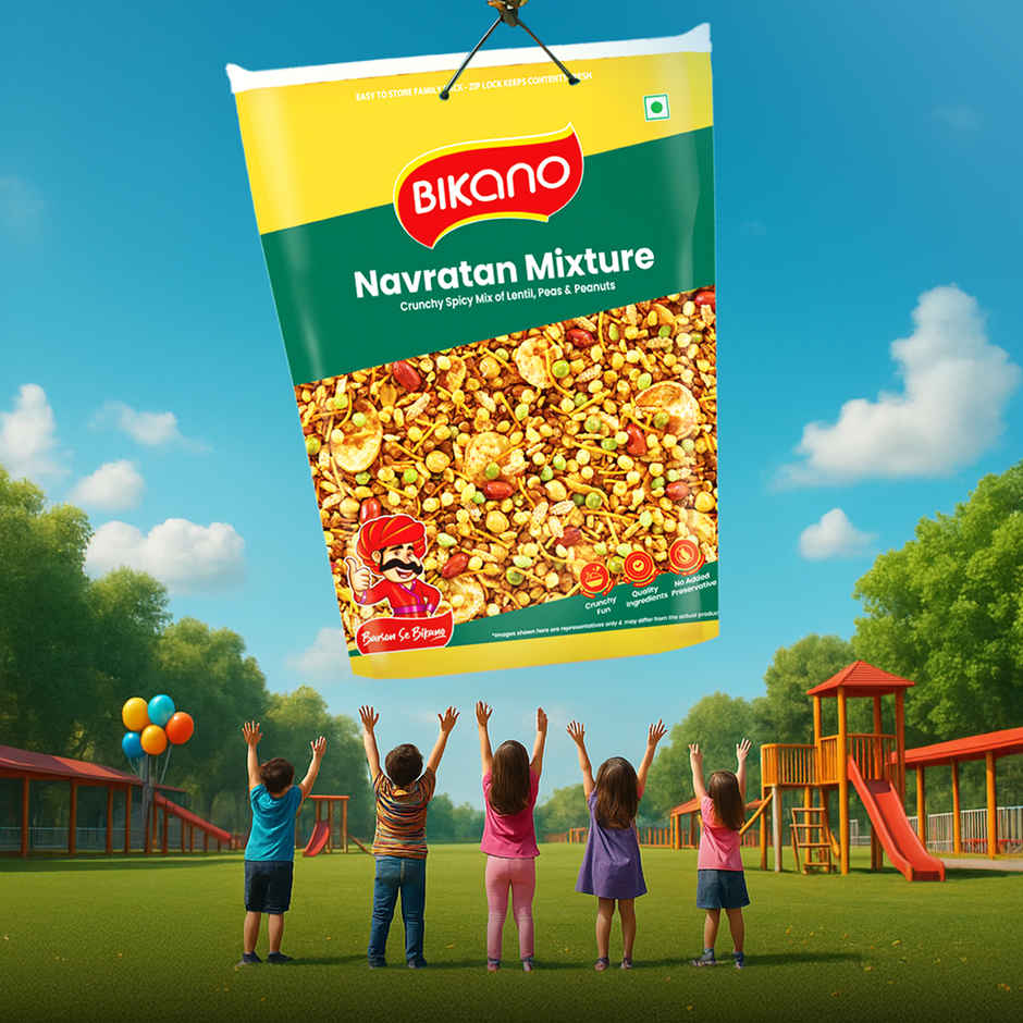 Bikano Navratan Mixture | Crunchy & Spicy Indian Snack | Protein & Fiber-Rich | Tea-Time & Anytime Snack
