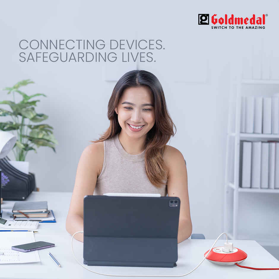 Goldmedal G-Dial 2 Pin Plug 5-Meter Extension Cord | Ultra-Smooth Rotation Extension Board Combo 