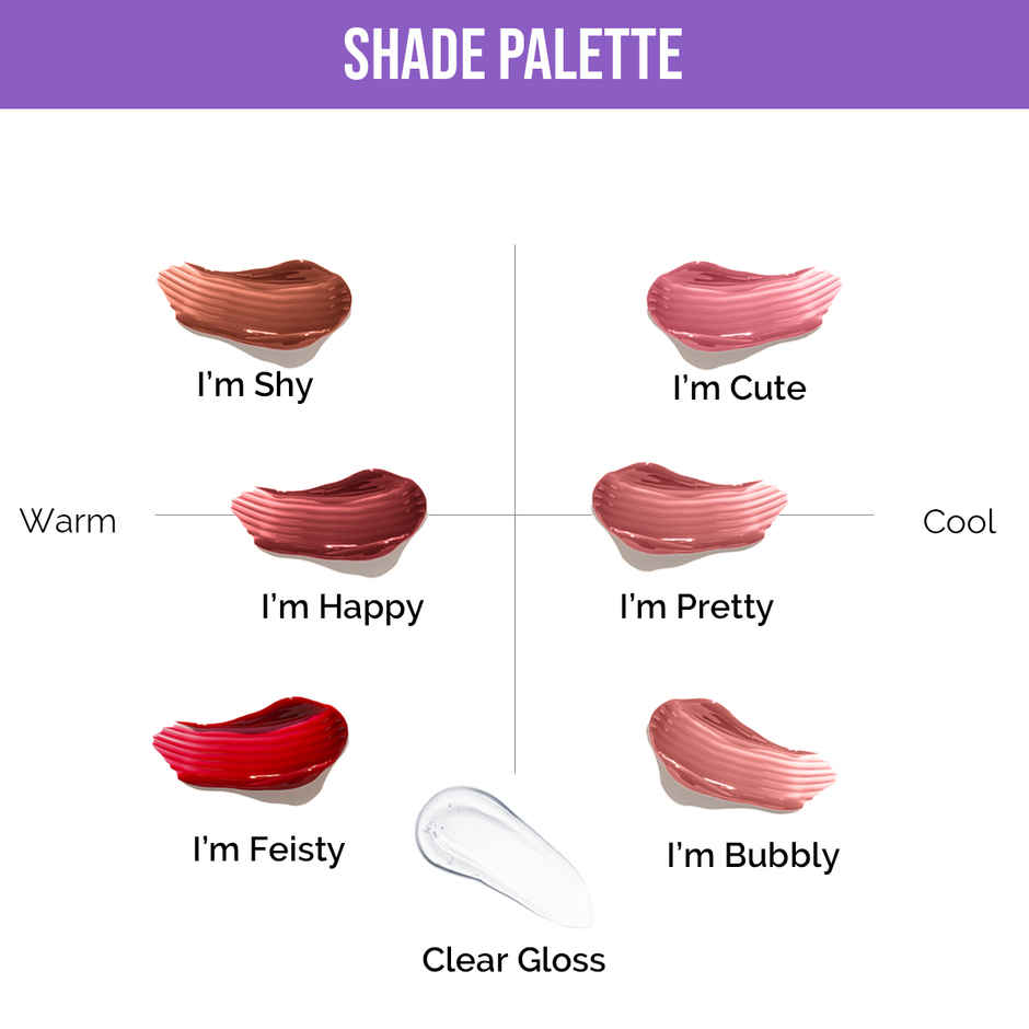 Staze 9to9 Gloss Lock 2-in-1 Liquid Lipstick Long stay lip Gloss 01 I'm Cute