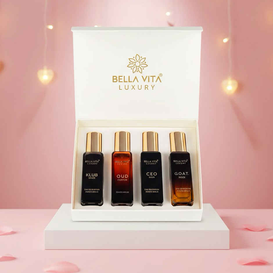 Bella Vita Organic Luxury Perfumes Gift Set For Men | Long-Lasting Signature Scents