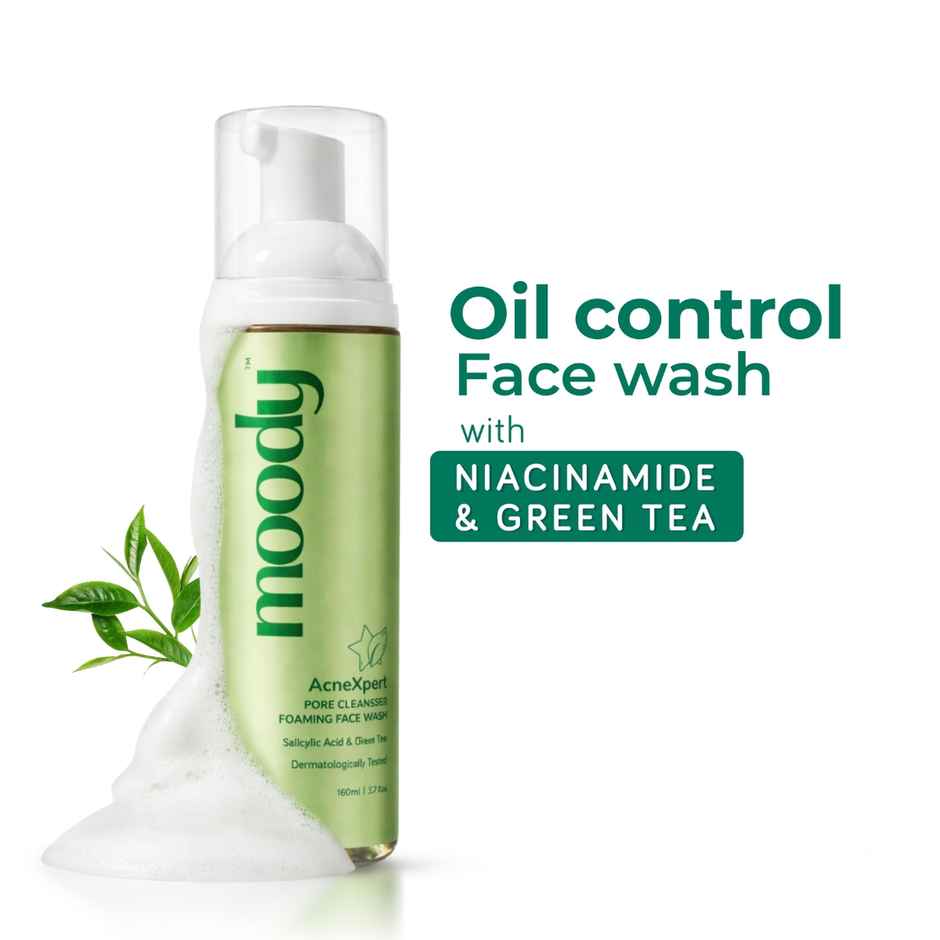 Moody Acnexpert Foaming Face Wash Salicylic Acid & Green Tea (80 Ml)