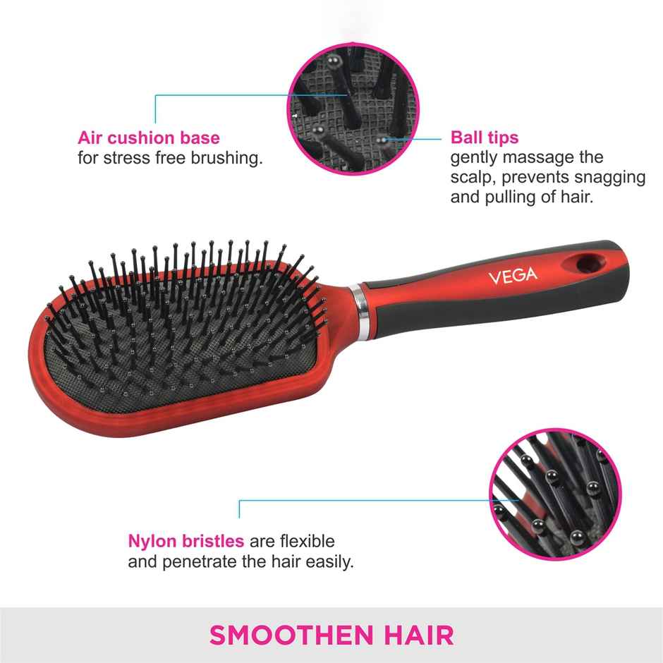 VEGA Cushion Hair Brush For Men And Women | All Hair Types | E3-Cb
