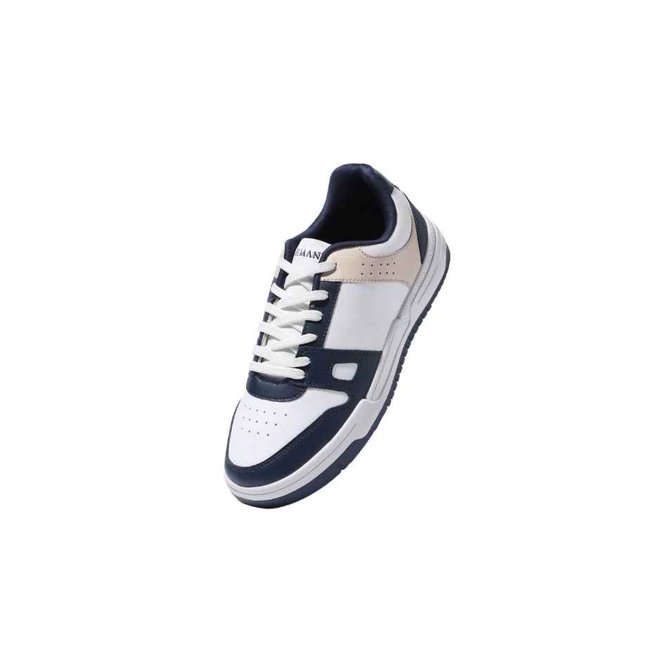 Neeman's Men's The Rockers Sneakers | White & Navy - UK 10