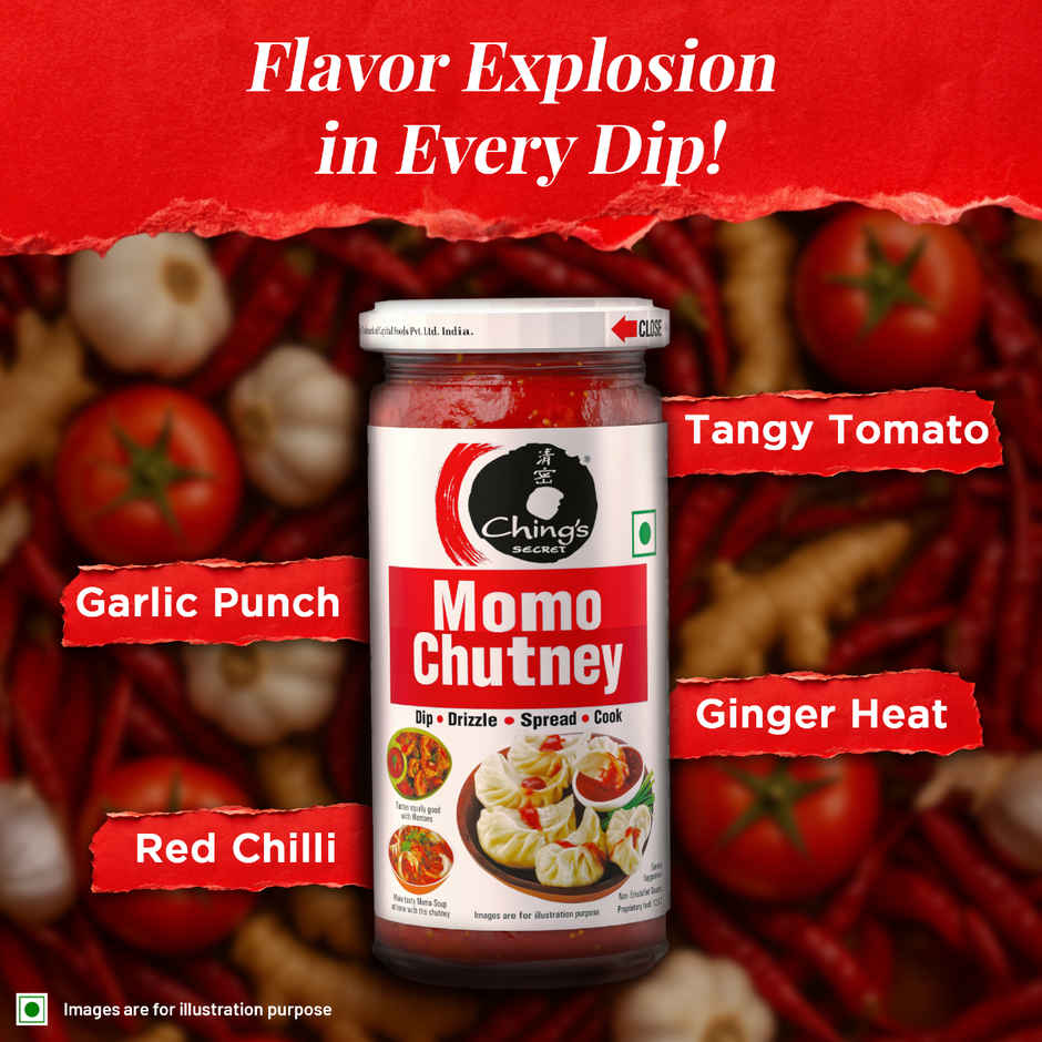 Ching's Momo Chutney, Super Versatile Authentic Street-Style, Tangy, Spicy & Zingy