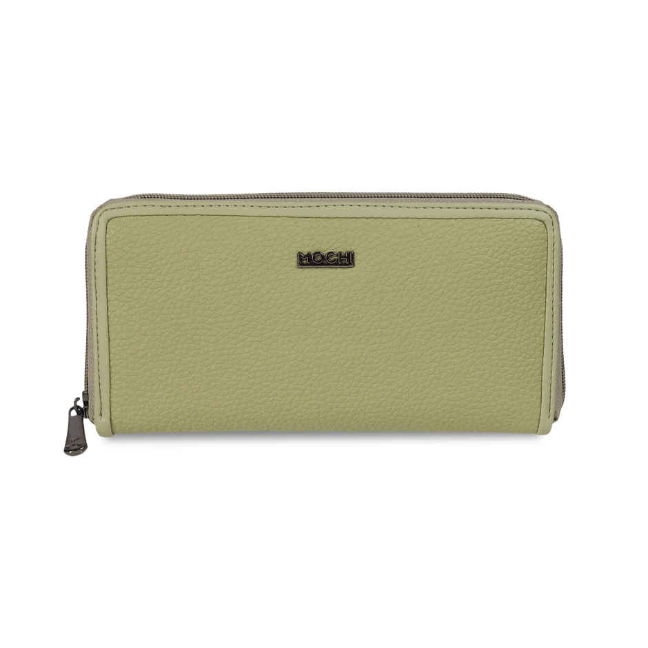 Mochi Green Synthetic Wallet for Women | 95-135-21