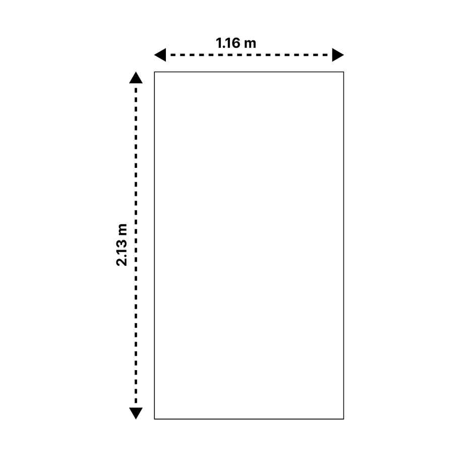 Bianca Green Polyester Eyelet Curtain - 7 ft