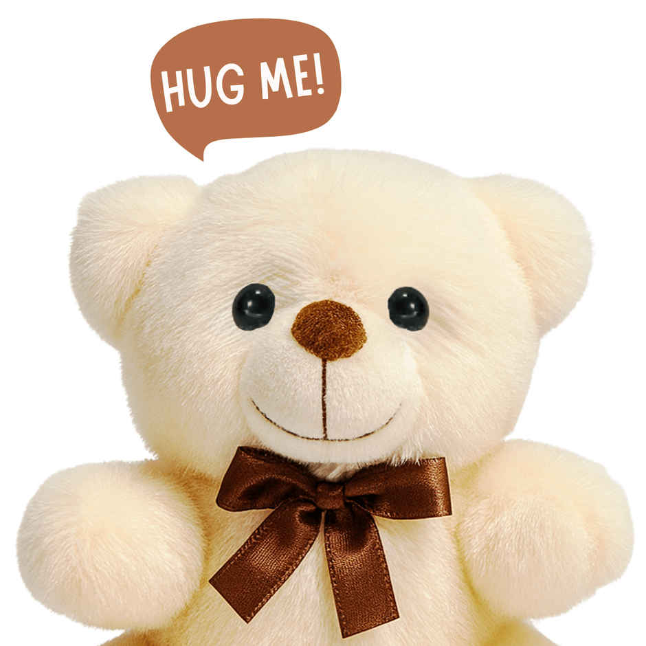 Toytales 3343 Teddy 25 cm Cream | Soft Toys | Birthday Gift |For kids|Gift for birthday