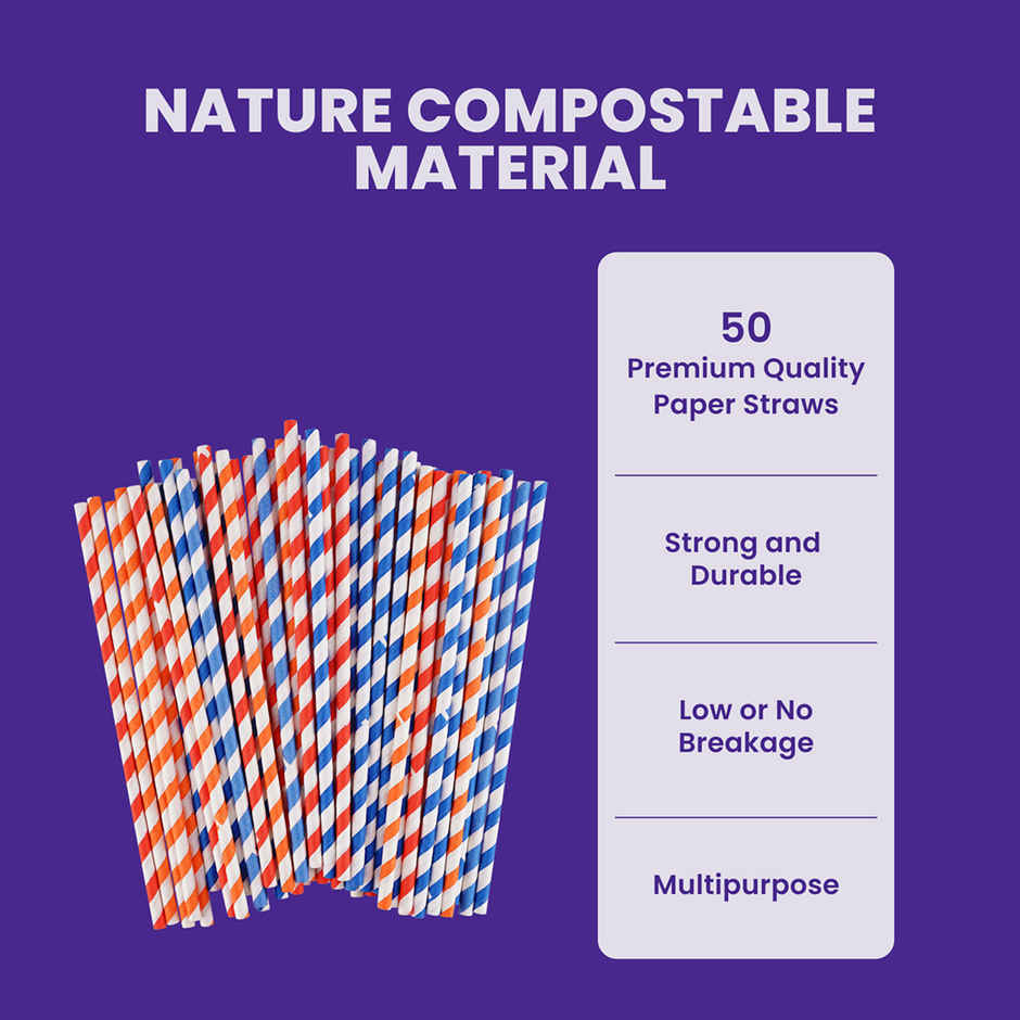 BAY6 Paper Straw - Pack of 50