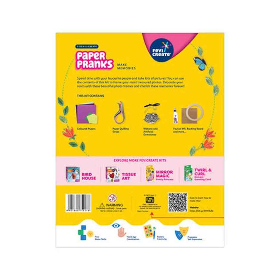 Fevicreate DIY Photo Frame Craft Kit | Birthday Return Gifts for Kids | 5+ Years