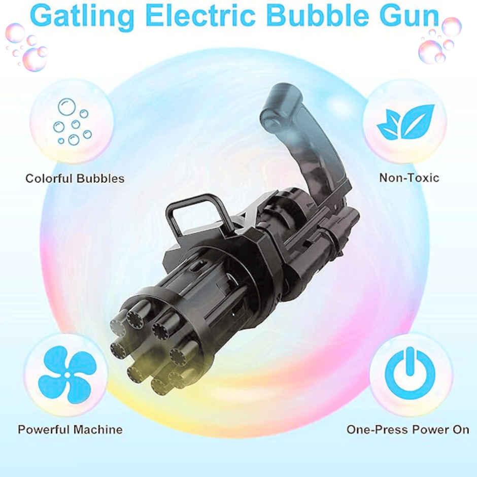 Toytales Bubble Gun Toy | Outdoor Play | Bubble Solution | Toy For Kids | Birthday Gift