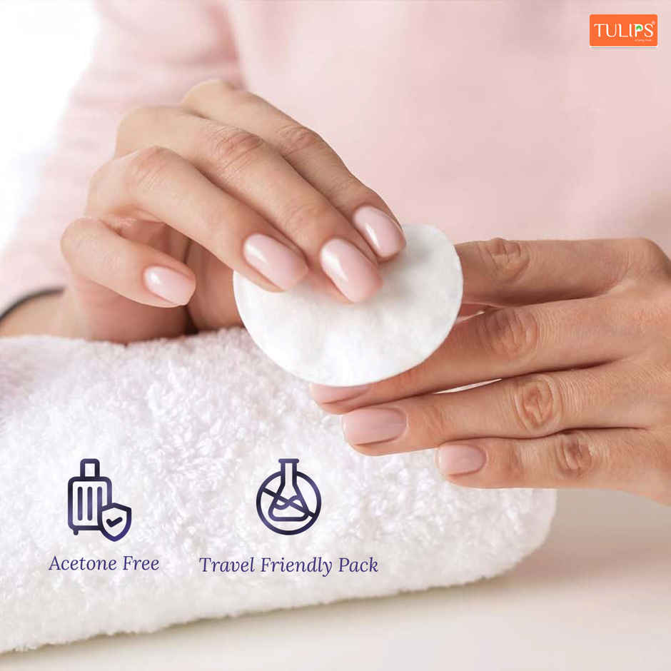 Tulips Lavender Nail Polish Remover Wipes