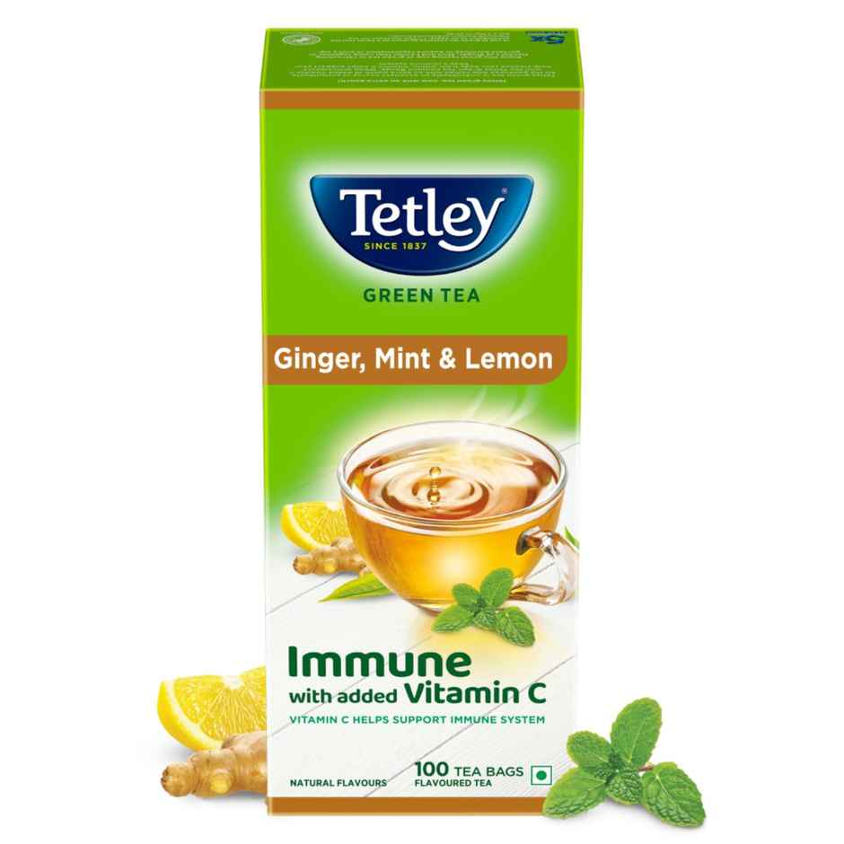 Tetley Ginger, Mint, And Lemon Green Tea