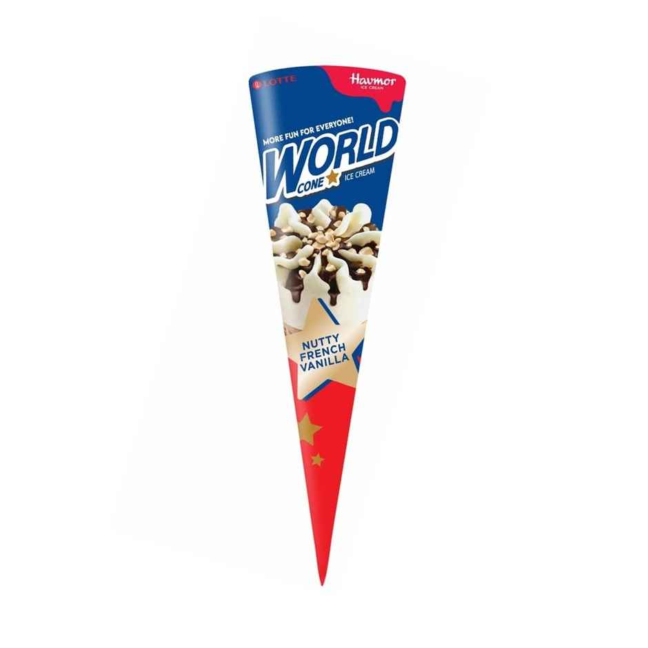Havmor Nutty French Vanilla Ice Cream Cone Combo