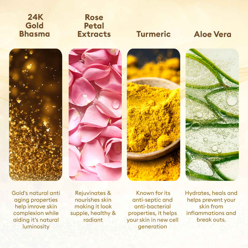 VLCC Gold Facial Kit with Rose Water Toner