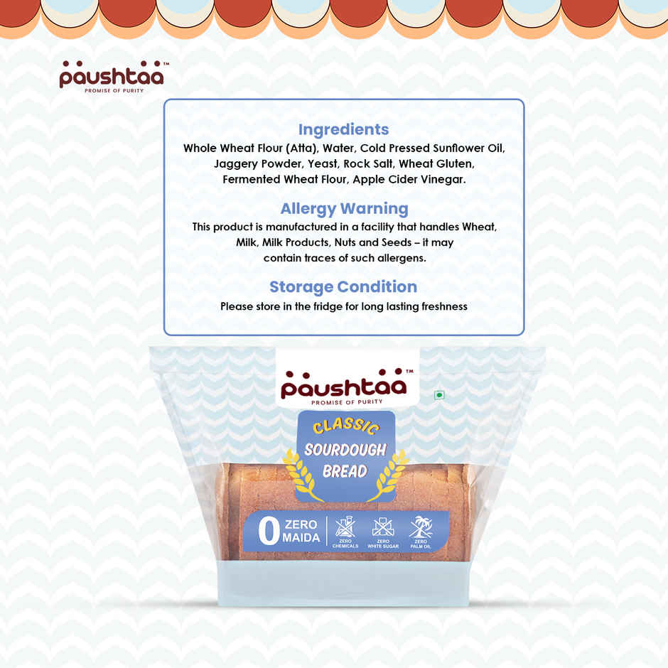 Paushtaa Classic Whole Wheat Bread