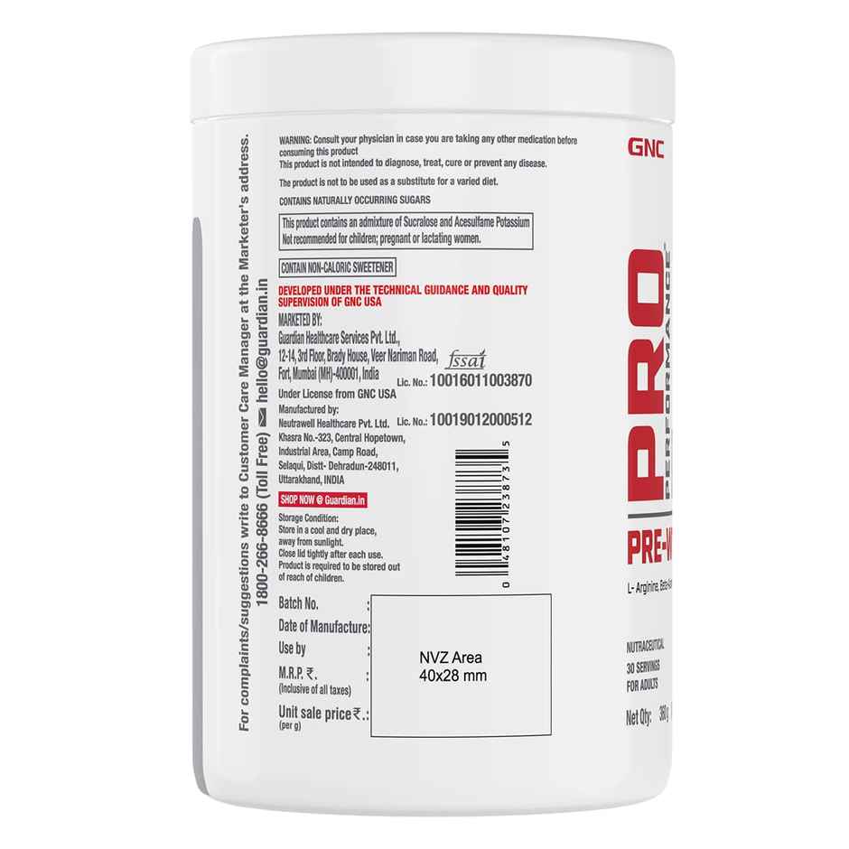 GNC Pro Performance Pre-Workout Boosts Energy & Endurance